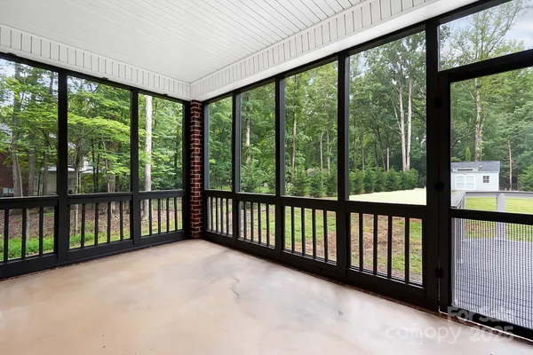 a view of a large window with an outdoor space