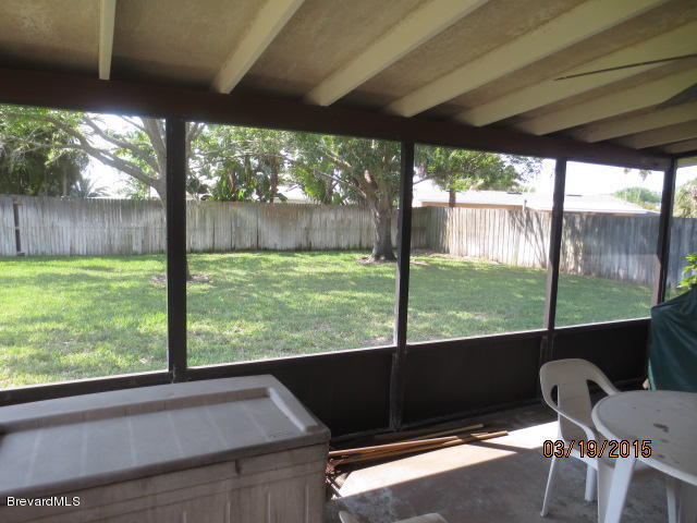 430 Rosedale Drive Satellite Beach, FL 32937 - Photo 13 of 18 Screened Porch