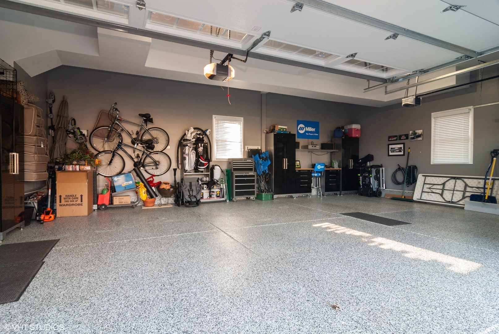 407 Hankes Road Sugar Grove, IL 60554 - Photo 29 of 40 a view of a garage with gym equipment