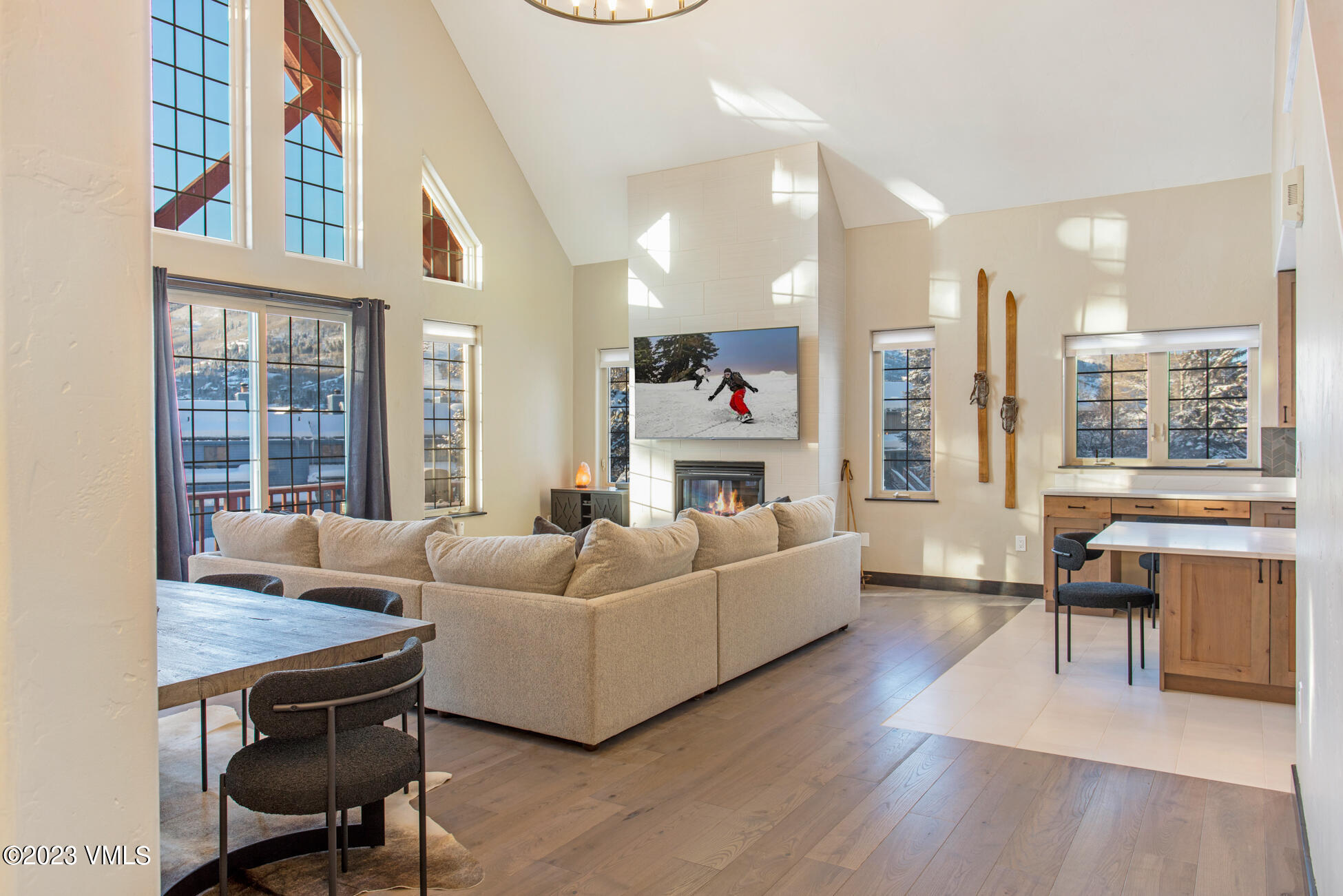 160 Nottingham Road, Unit 1 Avon, CO 81620 - Photo 3 of 28 a living room with furniture and a large window
