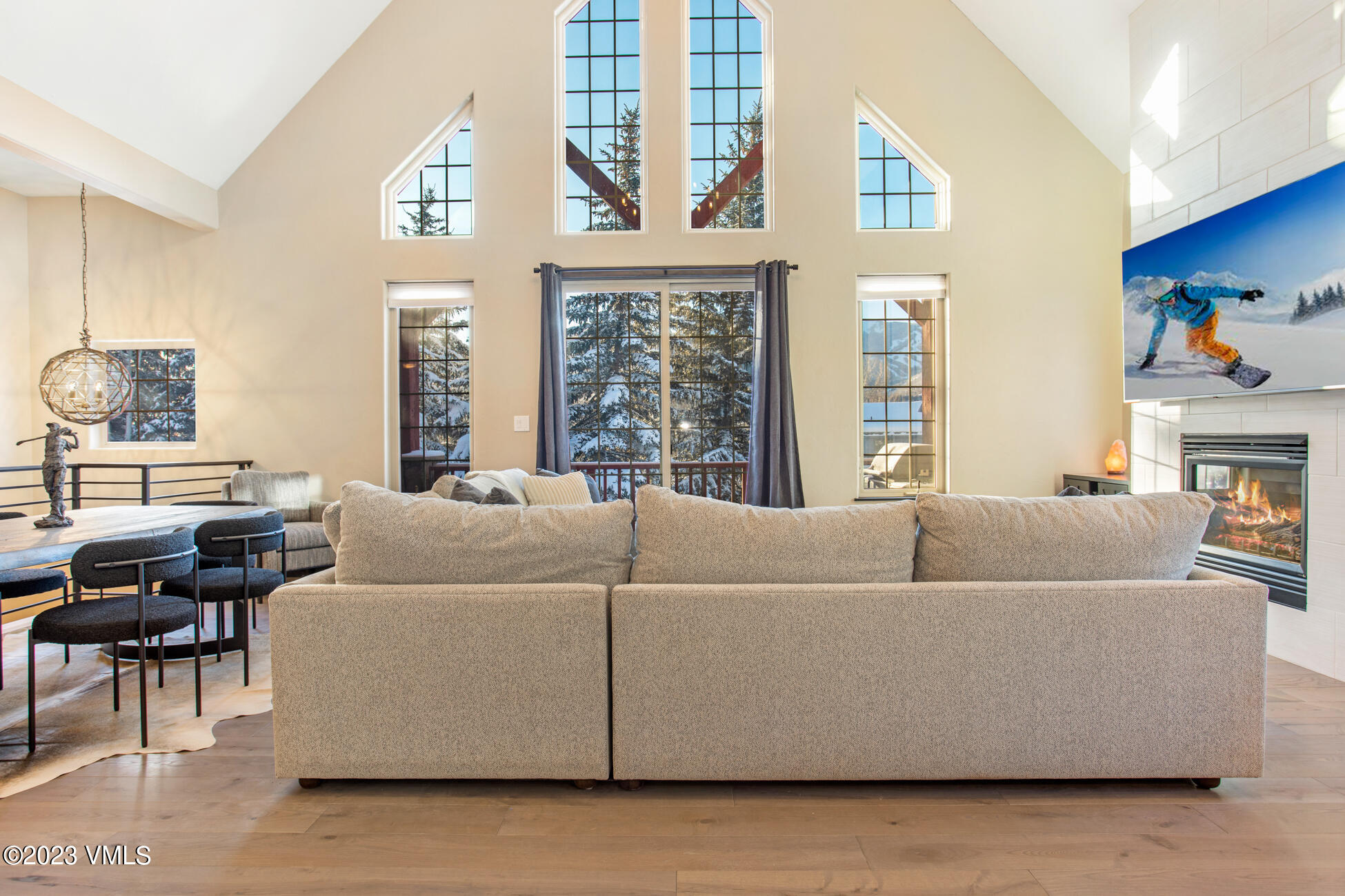 160 Nottingham Road, Unit 1 Avon, CO 81620 - Photo 4 of 28 a living room with furniture and a large window