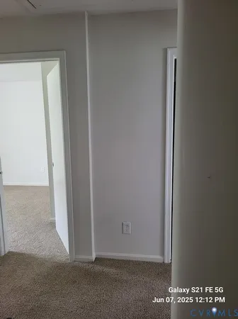 a view of an empty room