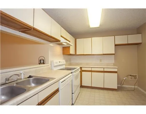 a kitchen with a sink dishwasher a stove and white cabinets with wooden floor
