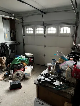 a room with furniture