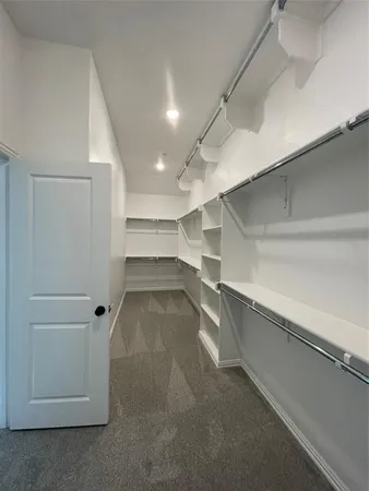 a view of a walk in closet