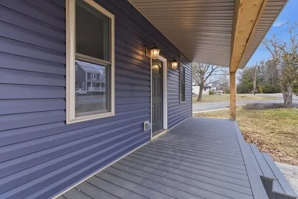 a view of outdoor space and deck
