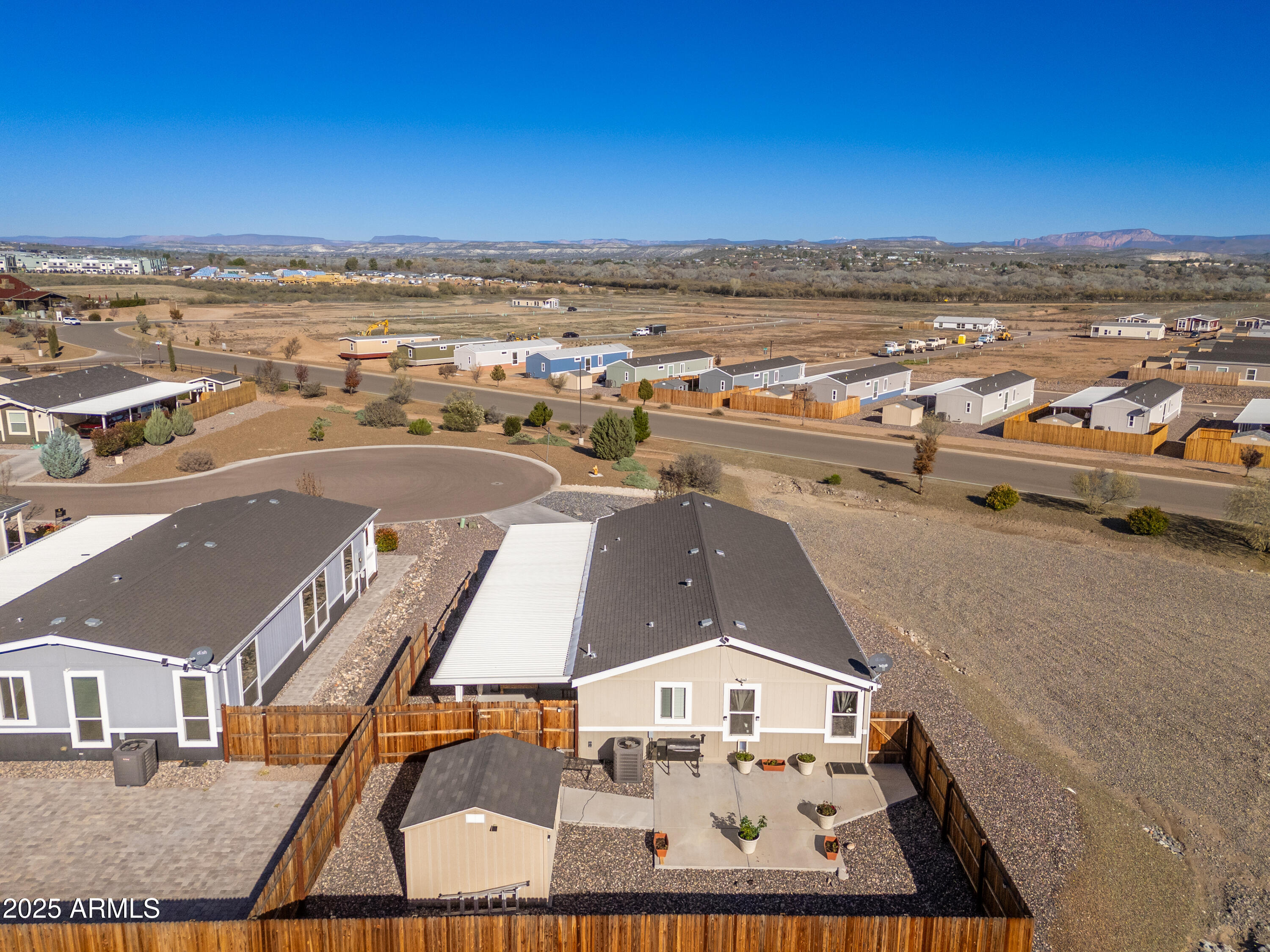 1033 Wheeler Road Camp Verde, AZ 86322 - Photo 36 of 51 an aerial view of residential houses with city view