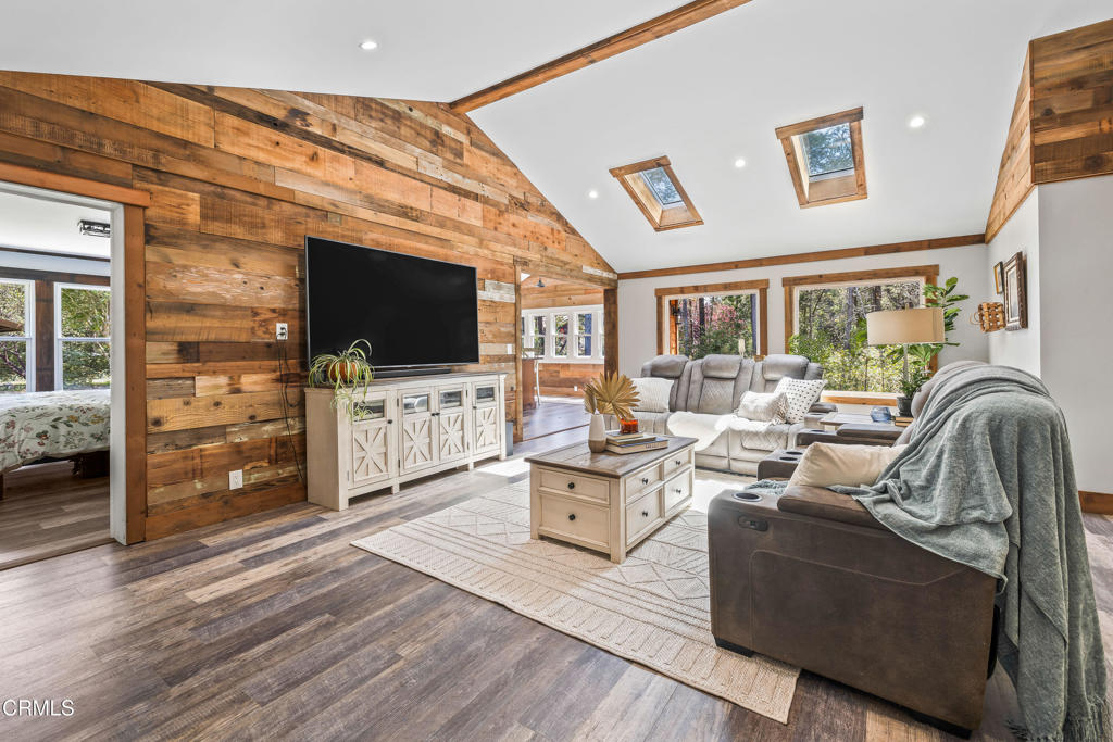 41912 Powers Road Mendocino, CA 95460 - Photo 14 of 48 a living room with furniture and a flat screen tv