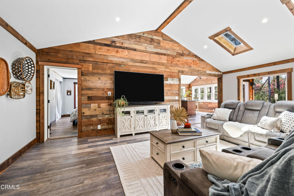 41912 Powers Road Mendocino, CA 95460 - Photo 16 of 48 a living room with furniture and a flat screen tv