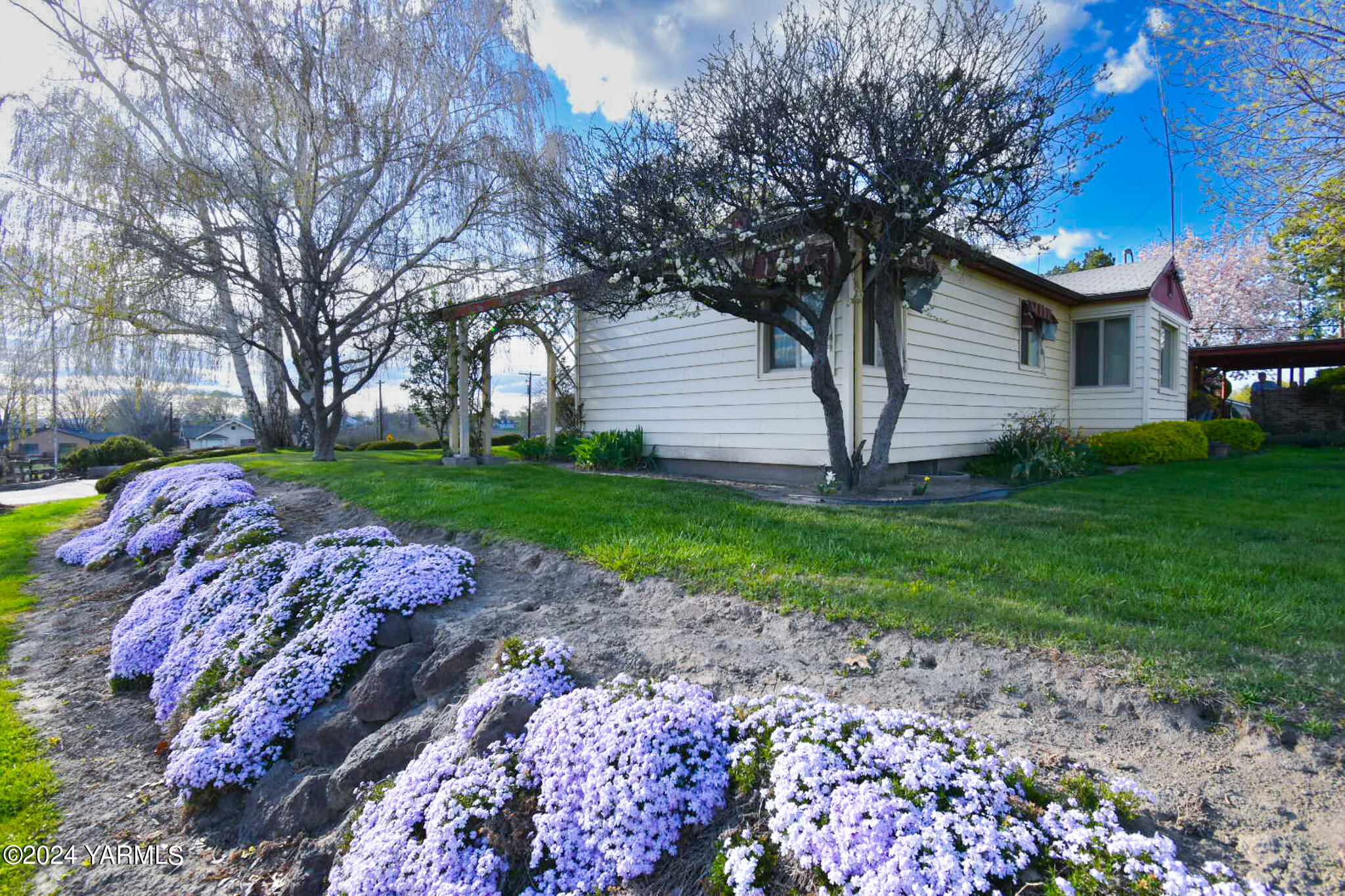 906 Scoon Road Sunnyside, WA 98944 - Photo 19 of 21 a view of a backyard with a house