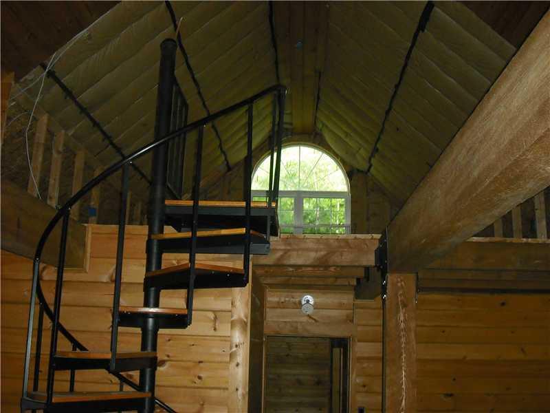 1985 Union Road Waldoboro, ME 04572 - Photo 4 of 13 Stairs/Stairway. spiral stairs...