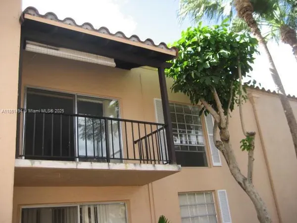 a view of a balcony
