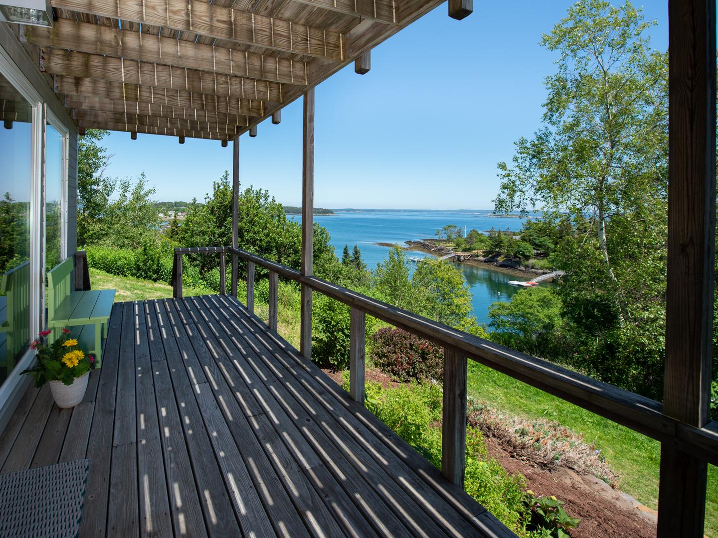 28 Water Cove Road Harpswell, ME 04003 - Photo 23 of 39 30-Lower Deck - Cove and Ocean View