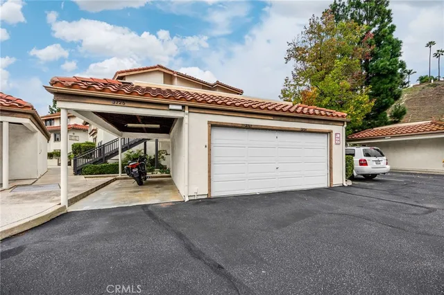 a view of a car garage