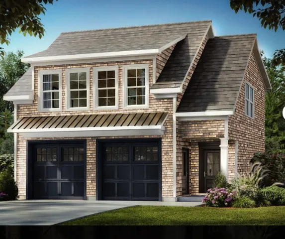 a front view of a house