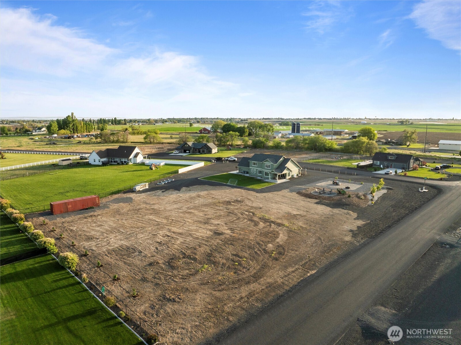 5889 Ne Road Moses Lake, WA 98837 - Photo 12 of 39 an aerial view of a house with a yard