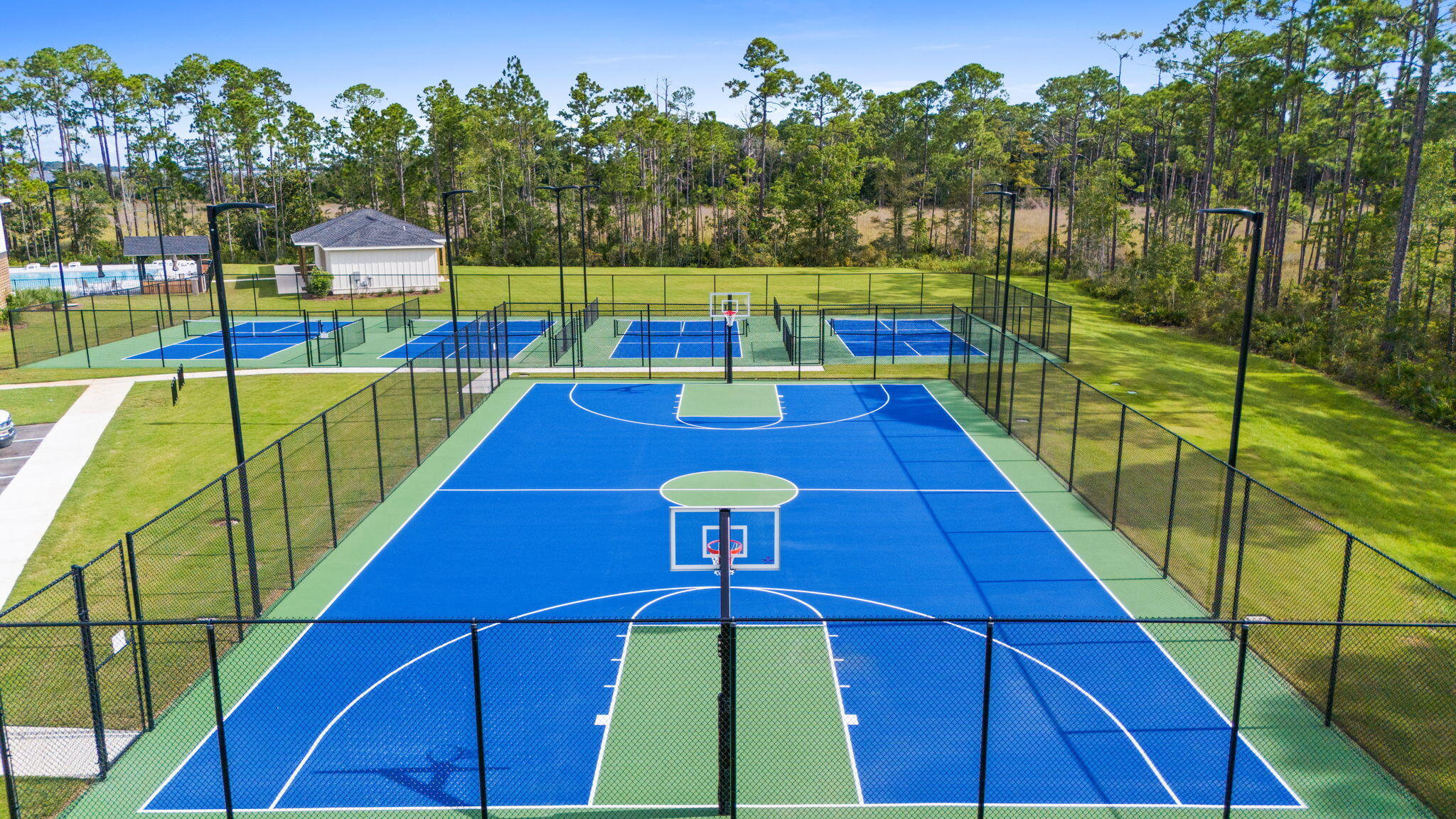 33 Cozy Cove Freeport, FL 32439 - Photo 68 of 87 a view of a swimming pool with a patio