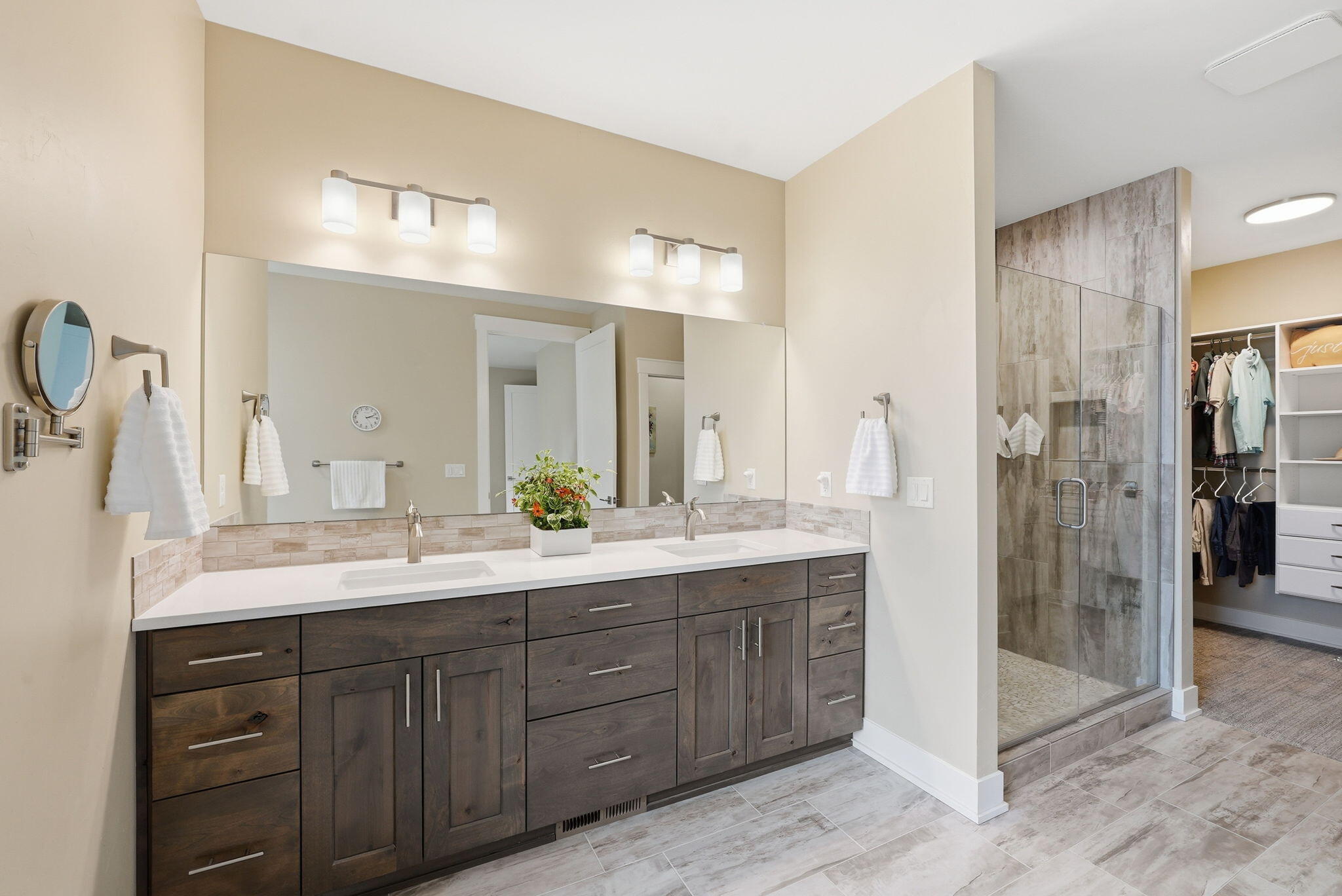 2714 Northwest 23rd Street Redmond, OR 97756 - Photo 22 of 57 a spacious bathroom with a granite countertop sink mirror and double