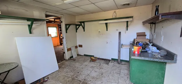 a view of storage and utility room