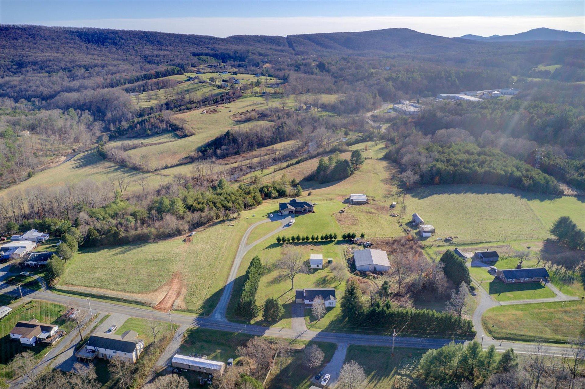 398 Jamestown Road Rocky Mount, VA 24151 - Photo 40 of 42 an aerial view of residential house with outdoor space