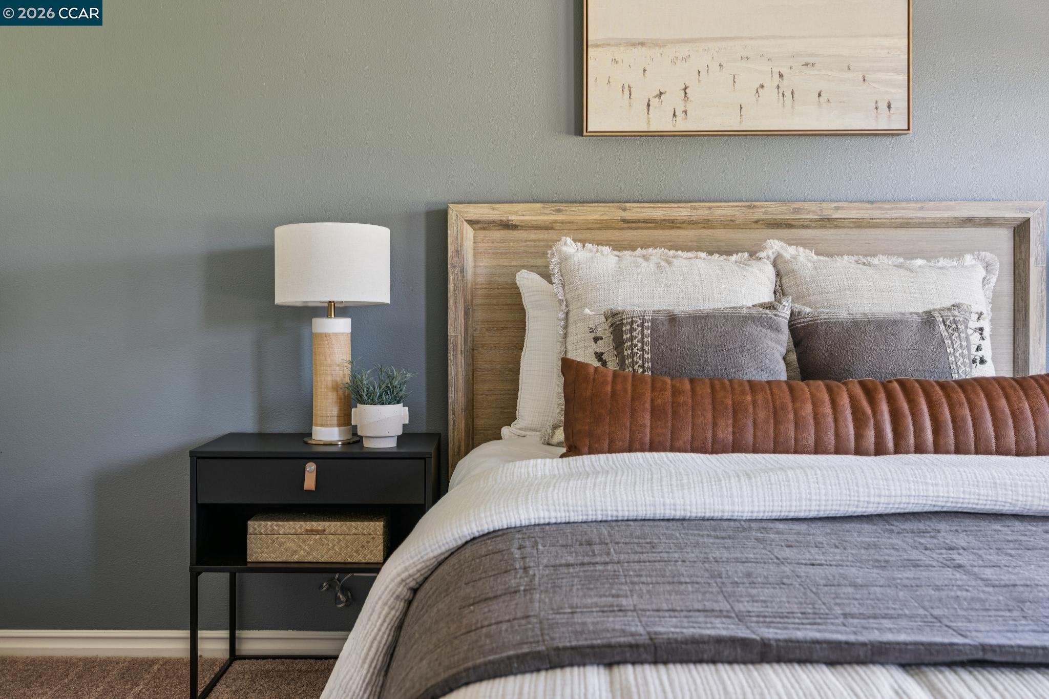20 Santa Rita Drive Walnut Creek, CA 94596 - Photo 21 of 44 a bedroom with a bed and a lamp on dresser