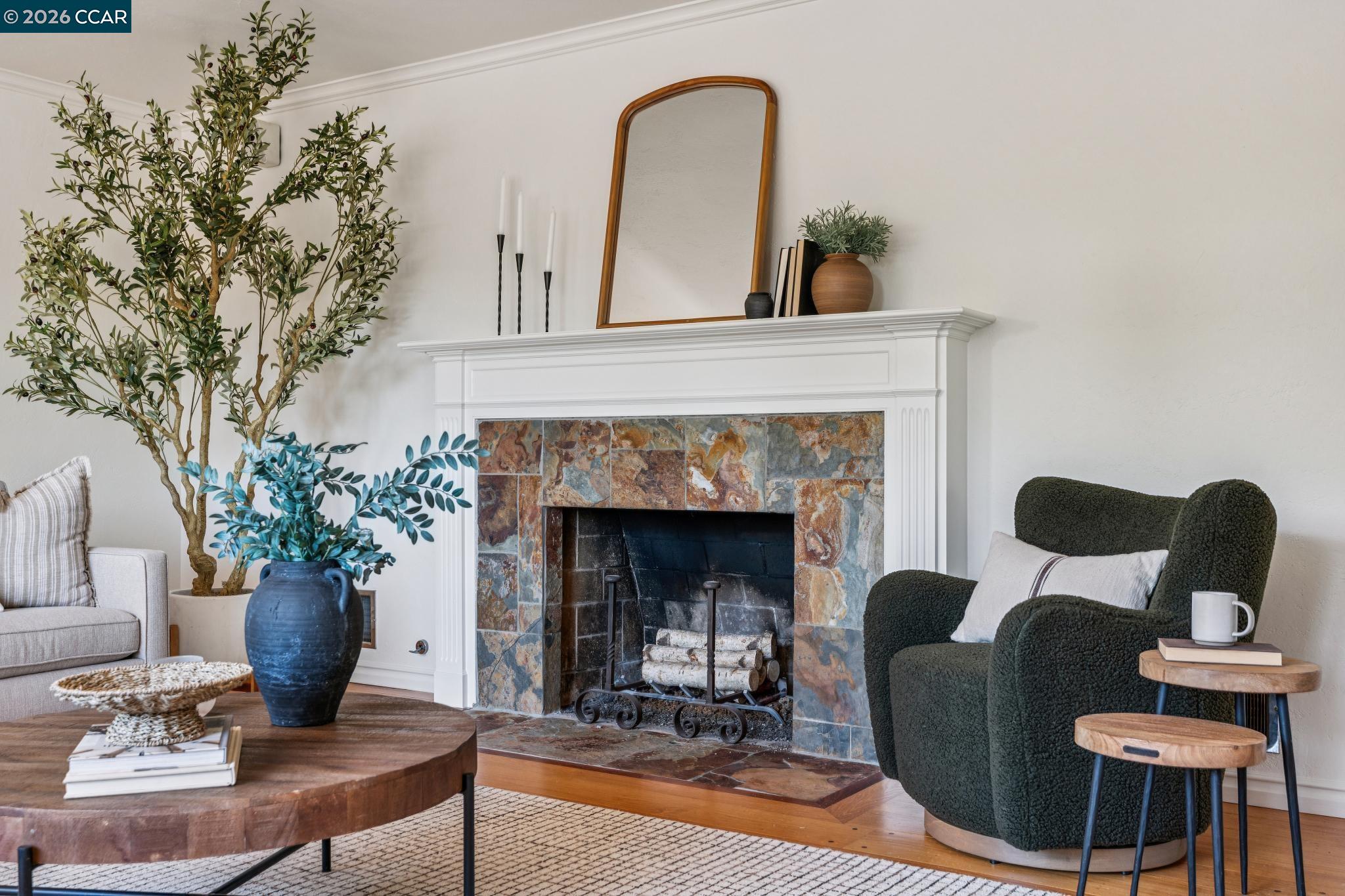 20 Santa Rita Drive Walnut Creek, CA 94596 - Photo 10 of 44 a living room with furniture and a fireplace