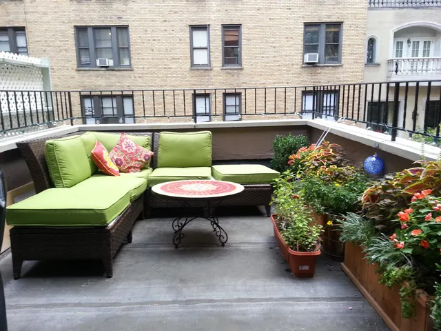 a outdoor living with furniture