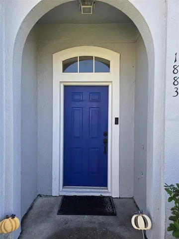 a view of front door of a house