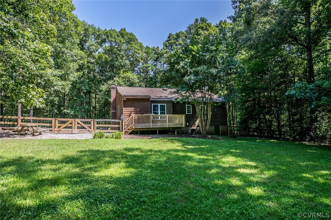 564 Jackson Road Bumpass, VA 23024 - Photo 30 of 36 a view of a house with a yard and sitting area