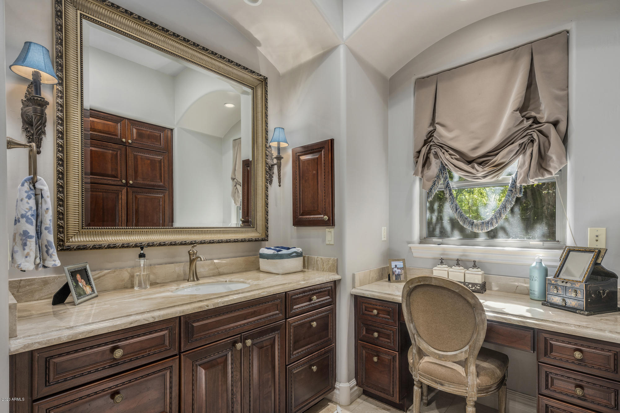 307 West Lamar Road Phoenix, AZ 85013 - Photo 26 of 61 a bathroom with a granite countertop double vanity sink and a mirror
