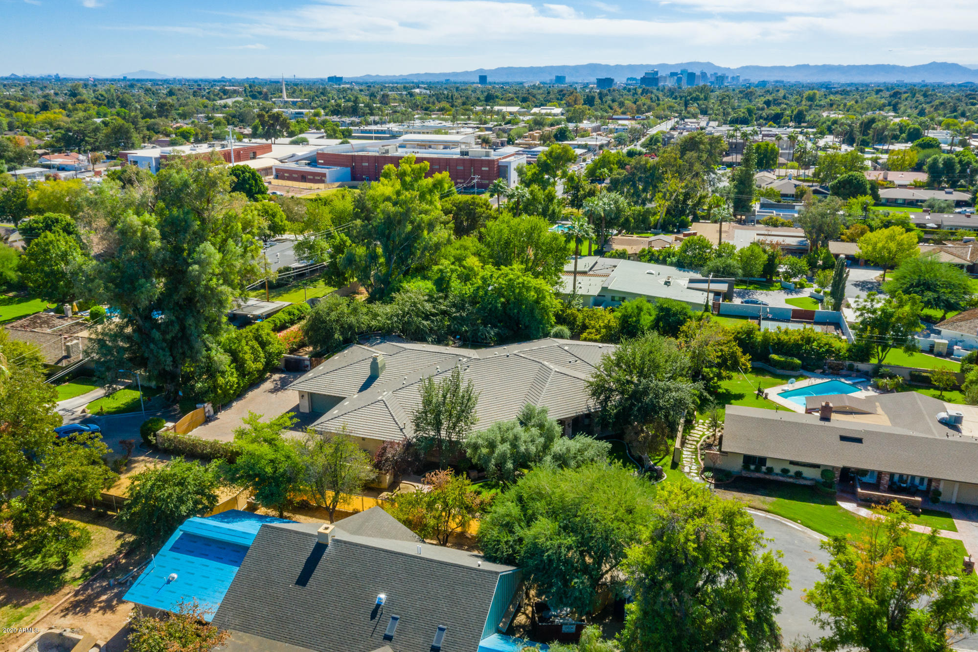 307 West Lamar Road Phoenix, AZ 85013 - Photo 57 of 61 an aerial view of a house with a garden