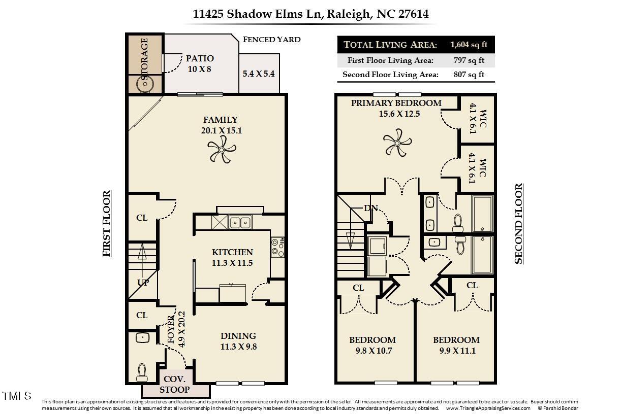 11425 Shadow Elms Lane Raleigh, NC 27614 - Photo 40 of 40 Floor Plan - MLS Photos-8
