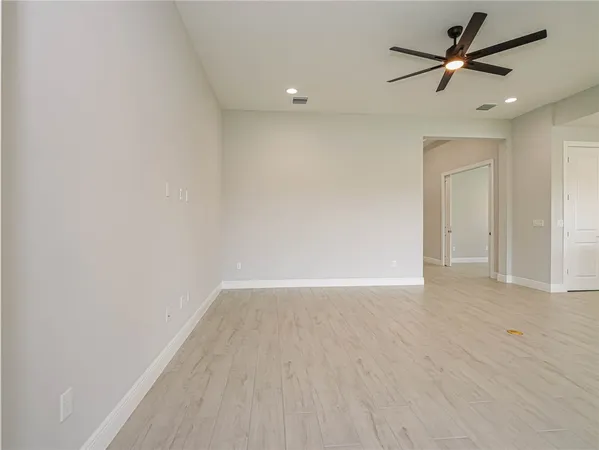 a view of an empty room