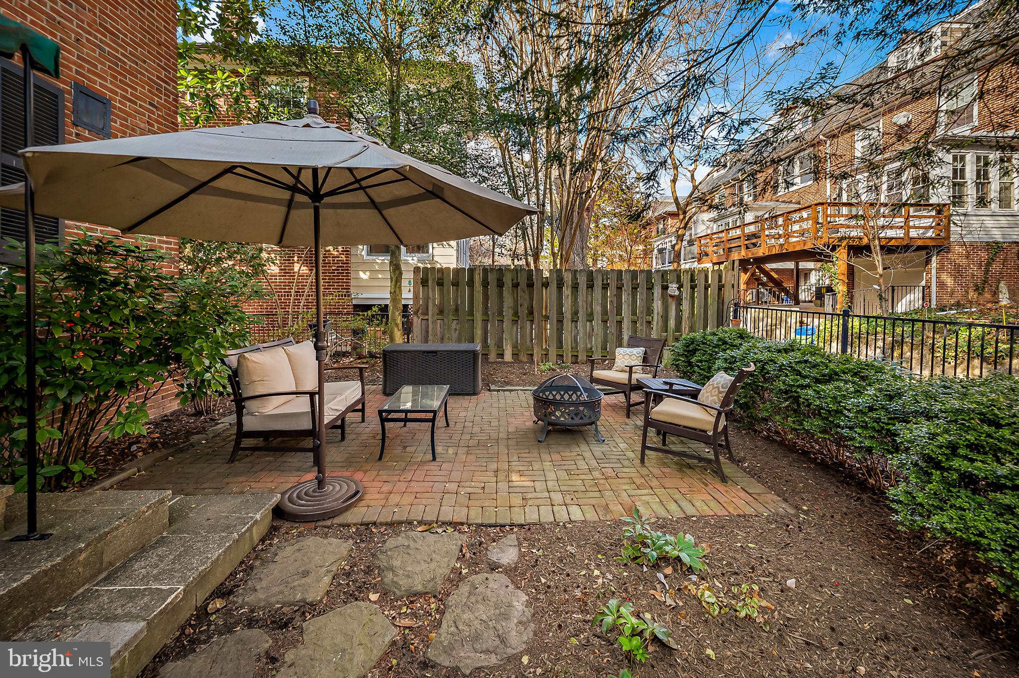 3923 Canterbury Road Baltimore, MD 21218 - Photo 35 of 42 a view of a sitting area with furniture and umbrella