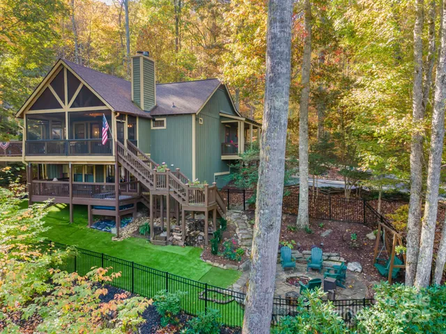 a view of a balcony with chairs