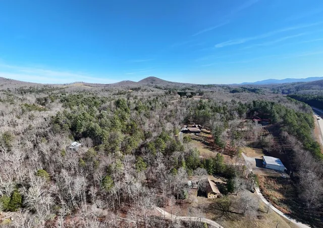 an aerial view of a city