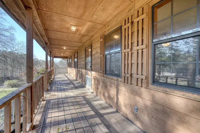 a view of a city from a balcony