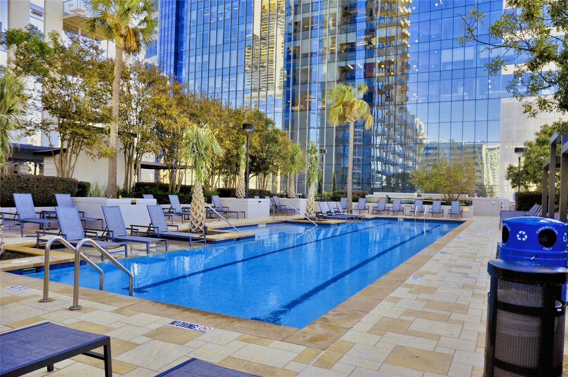 360 Nueces Street, Unit 913 Austin, TX 78701 - Photo 24 of 30 a view of a swimming pool with outdoor seating space