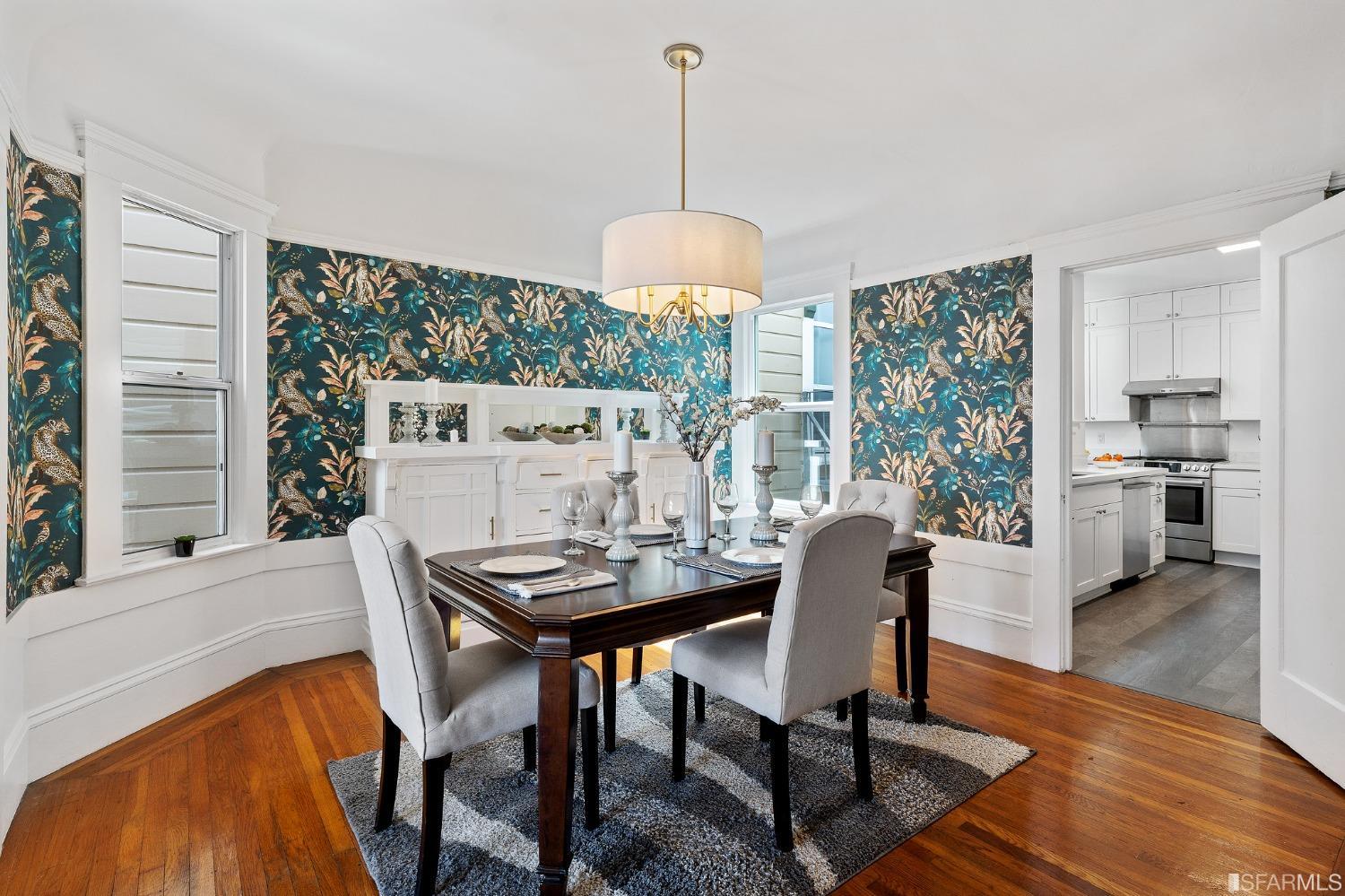 439-441 11th Avenue San Francisco, CA 94118 - Photo 12 of 73 a view of a dining room with furniture window and outside view