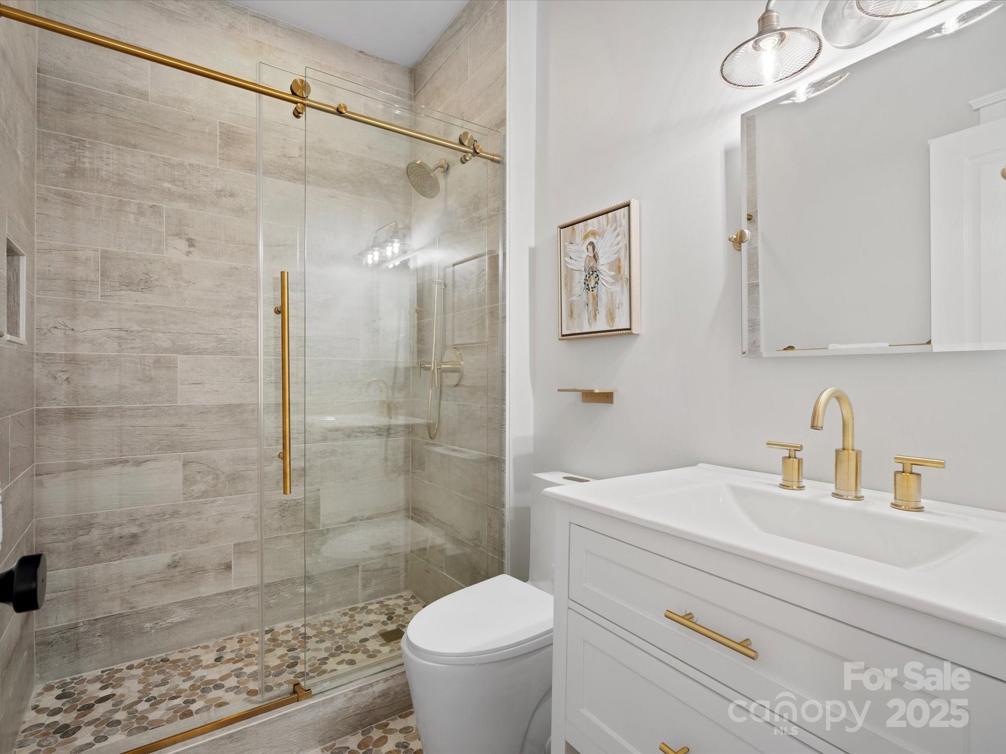 296 Elis Way Fort Mill, SC 29708 - Photo 16 of 31 a bathroom with a sink a toilet and shower