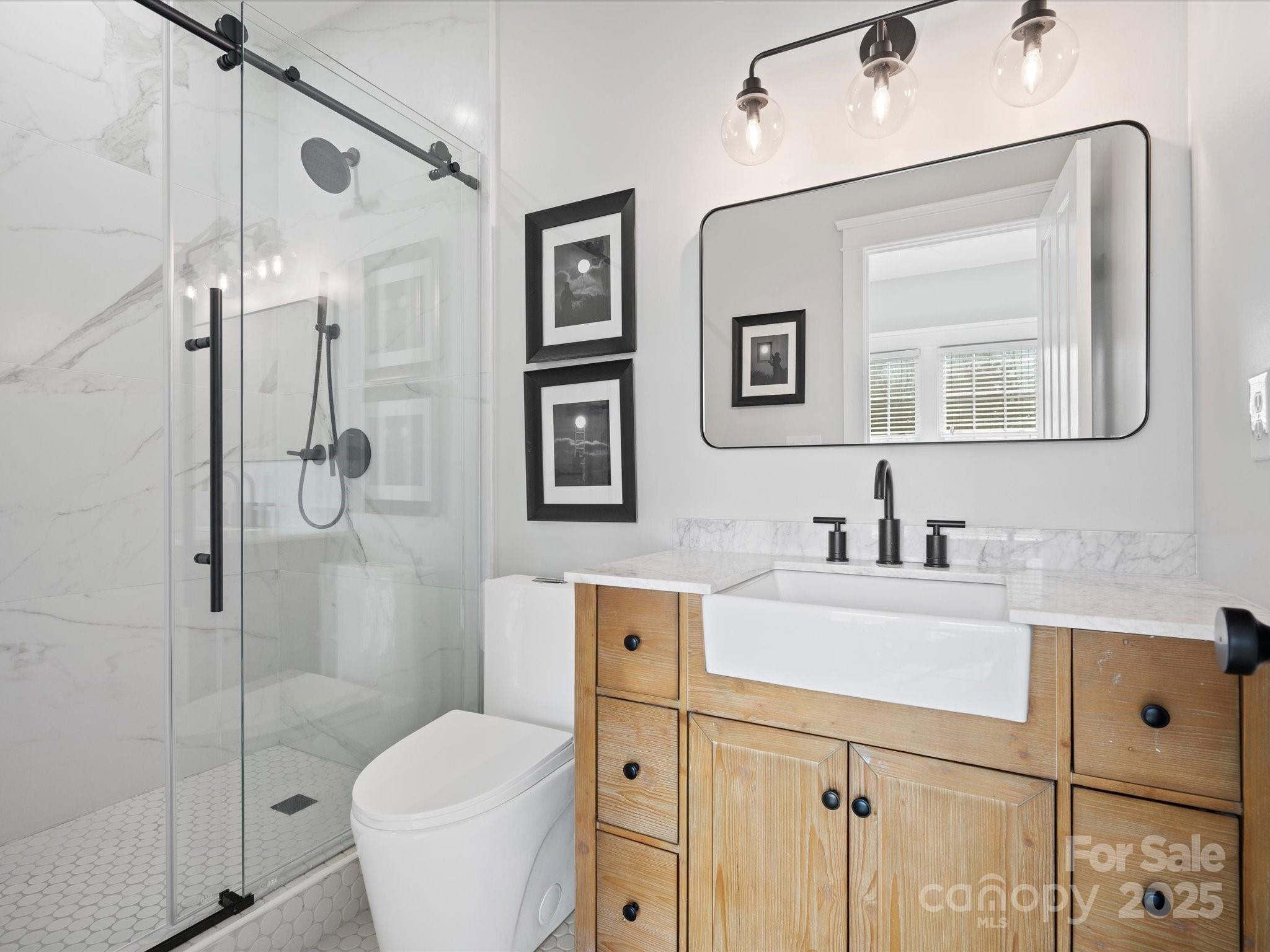 296 Elis Way Fort Mill, SC 29708 - Photo 19 of 31 a bathroom with a sink toilet and shower