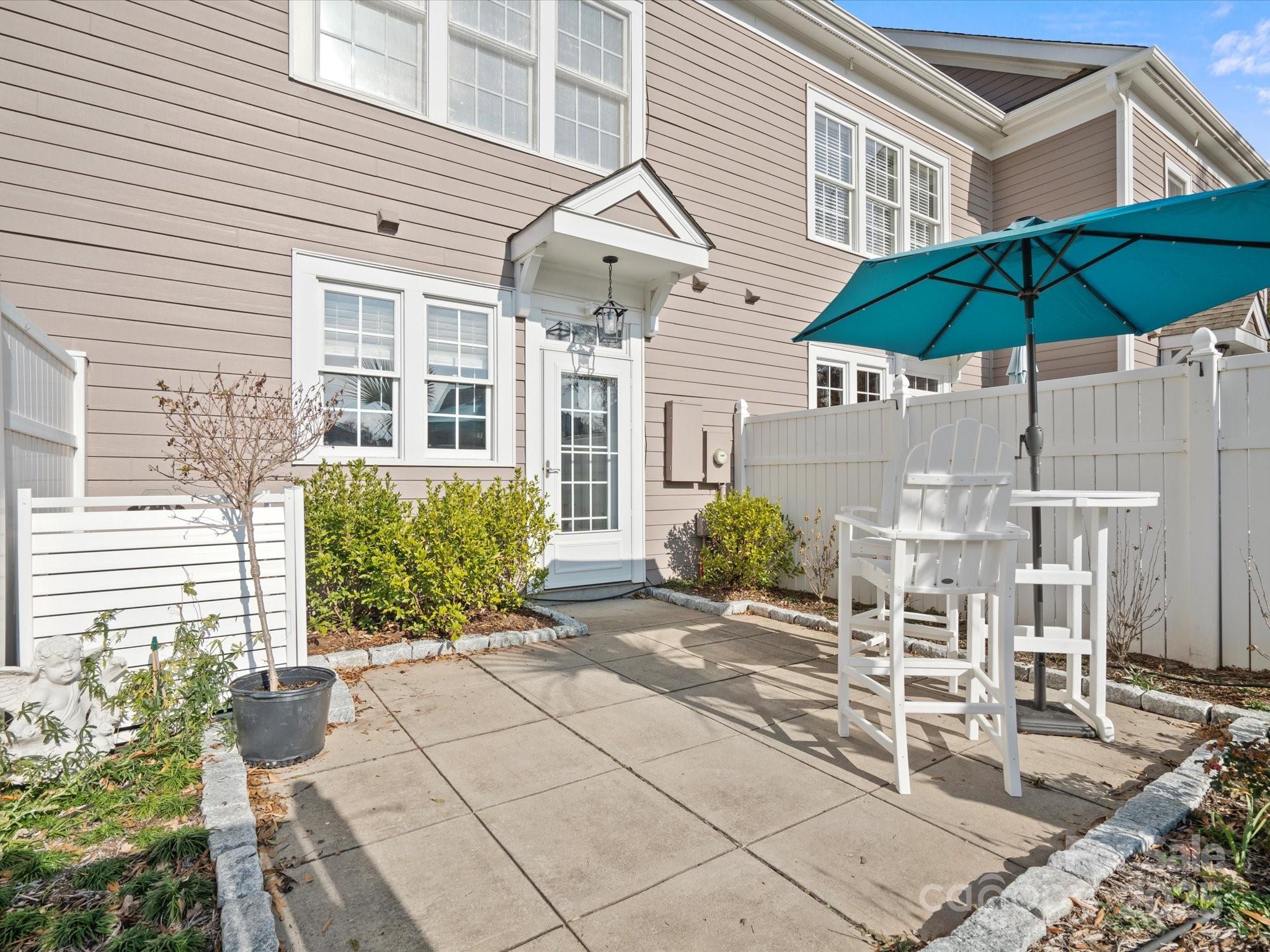 296 Elis Way Fort Mill, SC 29708 - Photo 20 of 31 a view of a chair and table and umbrella in the patio