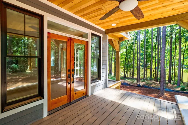 a view of porch with patio