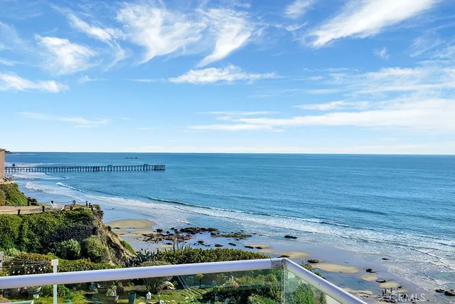 a view of an ocean from a balcony