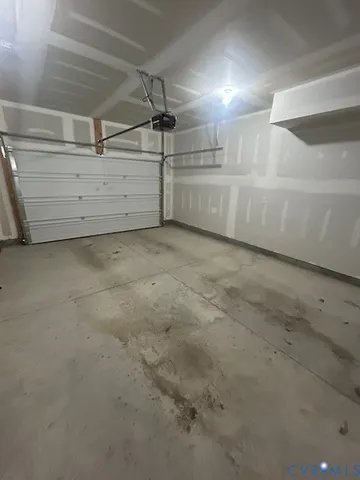 a view of a room with an empty space