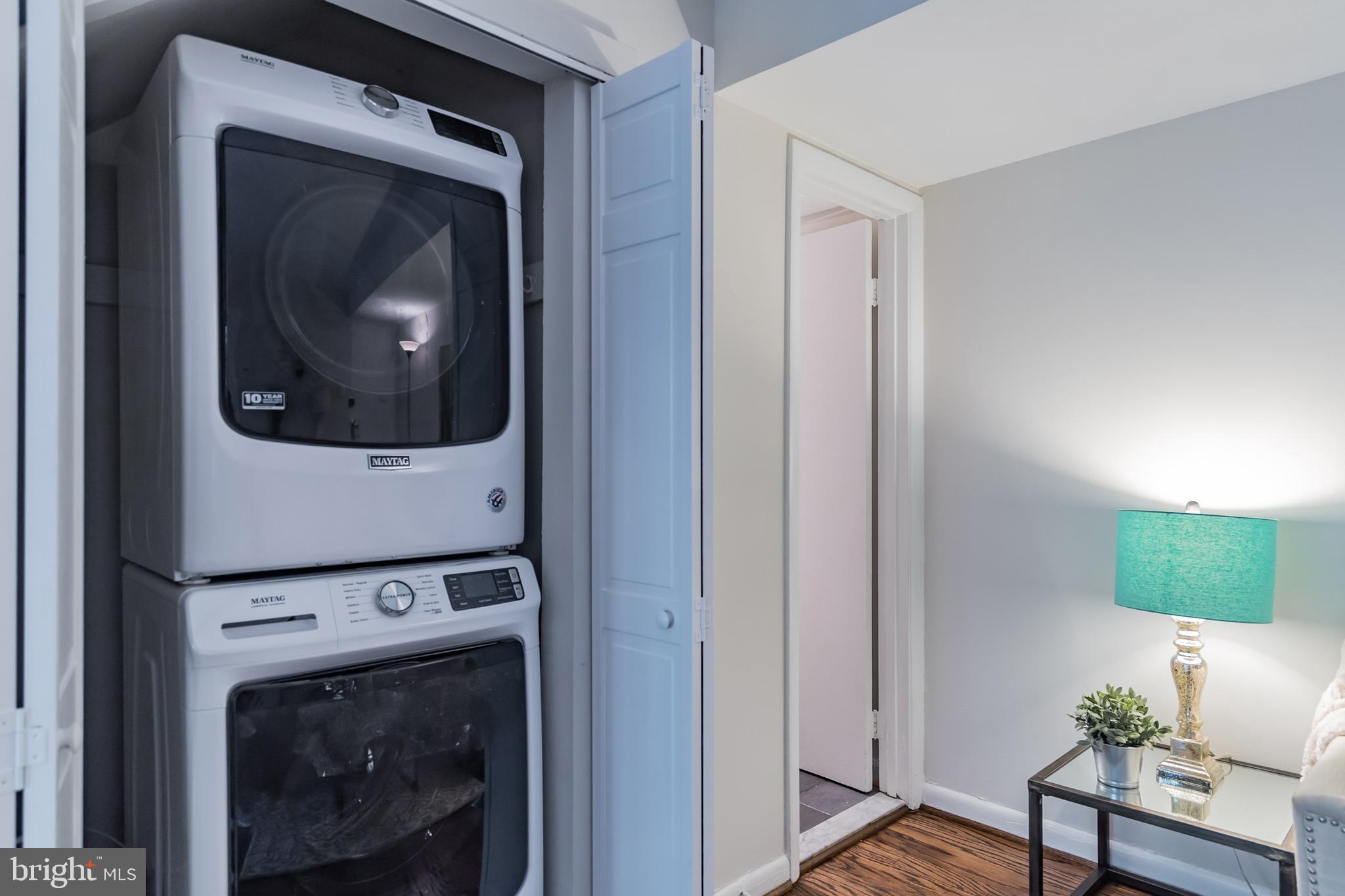 8618 Manchester Road, Unit 2 Silver Spring, MD 20901 - Photo 13 of 39 Stackable washer & dryer on main level.