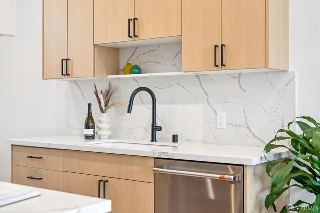 a close view of sink and tap