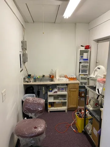 a room with storage and utility