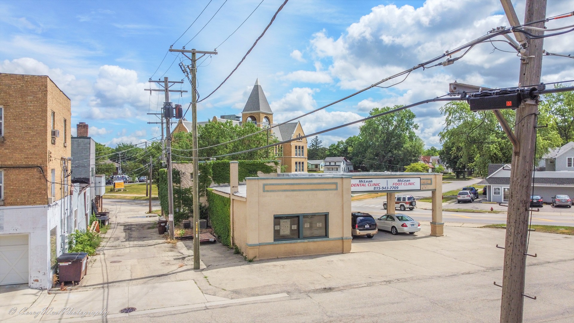 400 North Division Street Harvard, IL 60033 - Photo 2 of 13 a view of a street with garage