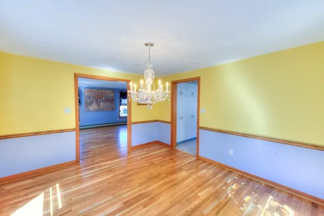 a view of a livingroom with a window